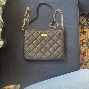 Kate Spade Ginnie Quilted Black Leather Chain Bag